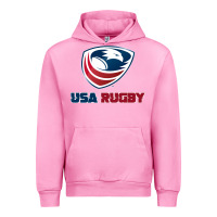 Fuchsia Pink usa rugby Urban Hoodie - linhVisuals