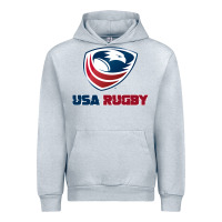 Heather Grey usa rugby Urban Hoodie - linhVisuals