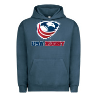 Pigment Midnight Navy usa rugby Urban Hoodie - linhVisuals