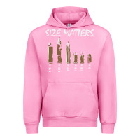Fuchsia Pink size matters Urban Hoodie - linhVisuals