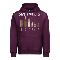 Mauve Wine size matters Urban Hoodie - linhVisuals