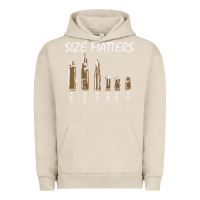 Pigment French Oak size matters Urban Hoodie - linhVisuals