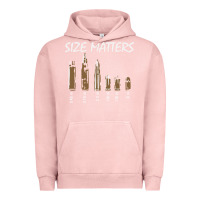 Pigment Salmon size matters Urban Hoodie - linhVisuals
