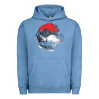 Pigment Pebble Blue poked to death  [tb] Urban Hoodie - linhVisuals