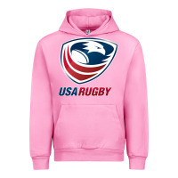 Fuchsia Pink usa rugby Urban Hoodie - linhVisuals