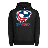 Pigment Black usa rugby Urban Hoodie - linhVisuals