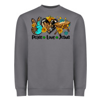 Storm peace love jesus Heavyweight Sweatshirt - AdoDesignShop