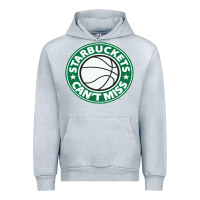 Heather Grey starbuckets can't Urban Hoodie - linhVisuals