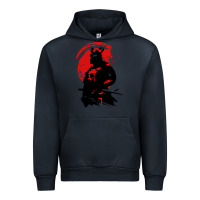 Navy samurai warrior Urban Hoodie - linhVisuals
