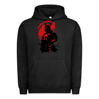 Pigment Black samurai warrior Urban Hoodie - linhVisuals