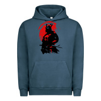 Pigment Midnight Navy samurai warrior Urban Hoodie - linhVisuals