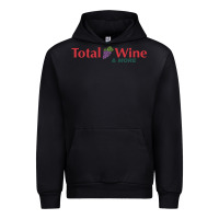 Black total and wine & more   wine drinker Urban Hoodie - linhVisuals