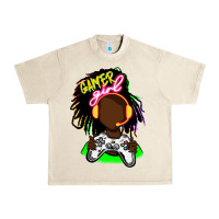 Sandshell black gamer girl Urban Heavy Tee - FaDigitalArtStudio
