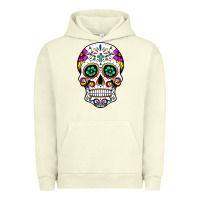 Pigment Pistachio sugar skull Urban Hoodie - linhVisuals