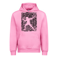 Fuchsia Pink fencing sport Urban Hoodie - linhVisuals
