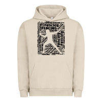 Pigment French Oak fencing sport Urban Hoodie - linhVisuals