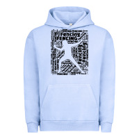 Pigment Grape Ice fencing sport Urban Hoodie - linhVisuals