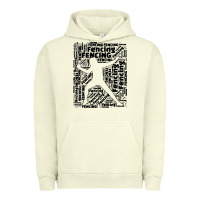 Pigment Pistachio fencing sport Urban Hoodie - linhVisuals