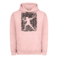 Pigment Salmon fencing sport Urban Hoodie - linhVisuals