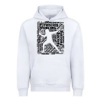 White fencing sport Urban Hoodie - linhVisuals