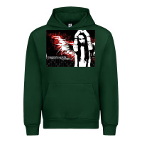 Forest Green Marilyns angel with scabbed wings Urban Hoodie - linhVisuals