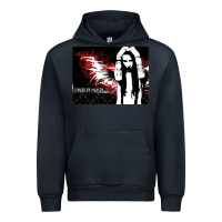 Navy Marilyns angel with scabbed wings Urban Hoodie - linhVisuals
