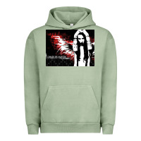 Pigment Oil Green Marilyns angel with scabbed wings Urban Hoodie - linhVisuals