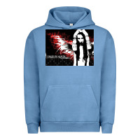 Pigment Pebble Blue Marilyns angel with scabbed wings Urban Hoodie - linhVisuals