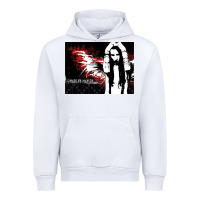 White Marilyns angel with scabbed wings Urban Hoodie - linhVisuals