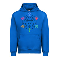 Cobalt minimal dnd Urban Hoodie - linhVisuals