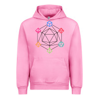 Fuchsia Pink minimal dnd Urban Hoodie - linhVisuals