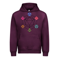 Mauve Wine minimal dnd Urban Hoodie - linhVisuals