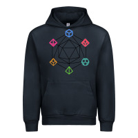 Navy minimal dnd Urban Hoodie - linhVisuals