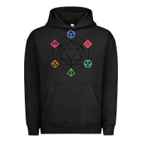 Pigment Black minimal dnd Urban Hoodie - linhVisuals