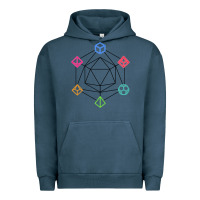 Pigment Midnight Navy minimal dnd Urban Hoodie - linhVisuals