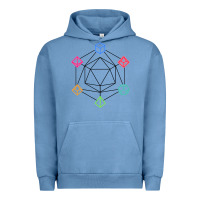 Pigment Pebble Blue minimal dnd Urban Hoodie - linhVisuals
