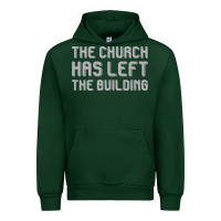 Forest Green the church has left the building Urban Hoodie - linhVisuals