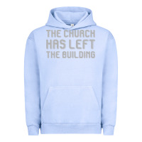 Pigment Grape Ice the church has left the building Urban Hoodie - linhVisuals