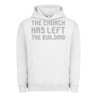 Pigment Lunar Rock the church has left the building Urban Hoodie - linhVisuals