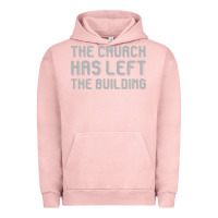 Pigment Salmon the church has left the building Urban Hoodie - linhVisuals