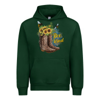 Forest Green Bee Kind Urban Hoodie - JahusDesignShop