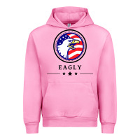 Fuchsia Pink peacemaker eagly Urban Hoodie - linhVisuals