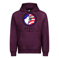 Mauve Wine peacemaker eagly Urban Hoodie - linhVisuals