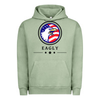 Pigment Oil Green peacemaker eagly Urban Hoodie - linhVisuals