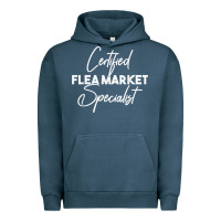 Pigment Midnight Navy certified flea market specialist t shirt Urban Hoodie - linhVisuals