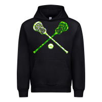 Black funny lacrosse st patricks day boys men shamrock ball t shirt Urban Hoodie - linhVisuals