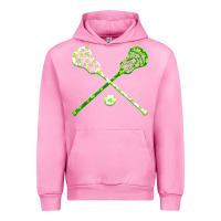 Fuchsia Pink funny lacrosse st patricks day boys men shamrock ball t shirt Urban Hoodie - linhVisuals
