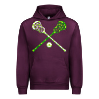 Mauve Wine funny lacrosse st patricks day boys men shamrock ball t shirt Urban Hoodie - linhVisuals