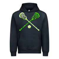 Navy funny lacrosse st patricks day boys men shamrock ball t shirt Urban Hoodie - linhVisuals