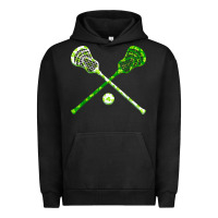 Pigment Black funny lacrosse st patricks day boys men shamrock ball t shirt Urban Hoodie - linhVisuals